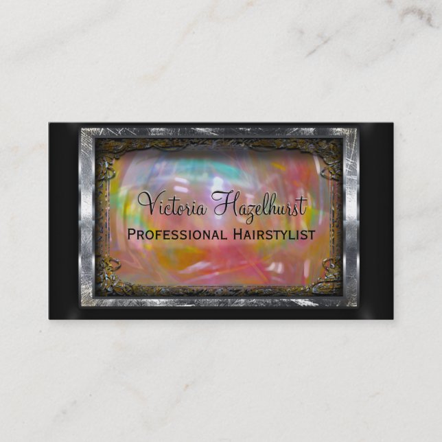 Auntielosa elegant professionell 3,5" x 2,0", visitkort (Framsida)