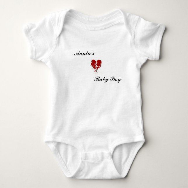 Auntie's Boy onsie Tee Shirt (Framsida)