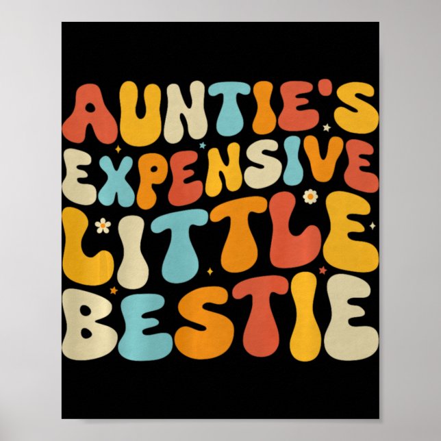 Auntie's Expensive Little Ie, Funny New Aunt Nephe Poster (Framsidan)