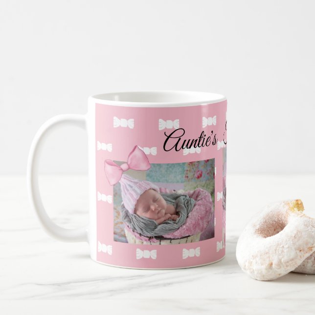 Aunties Favorit Kaffe Råna Personifiera foto Kaffemugg (Med munk)