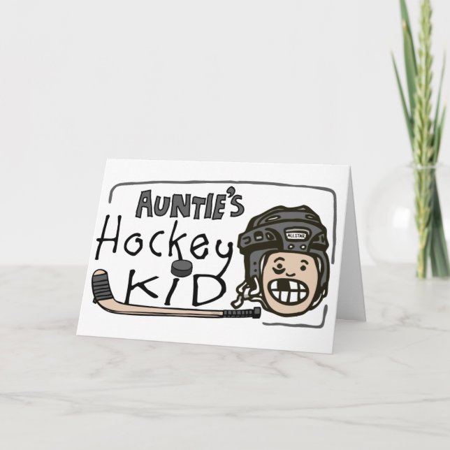 Aunties Hockey Lura Helgkort (Framsida)
