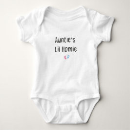 Auntie's Lil' Homie,Baby Shower Gift T Shirt