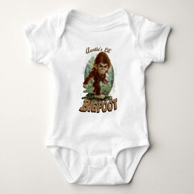 Aunties Lite Bigfoot T Shirt (Framsida)
