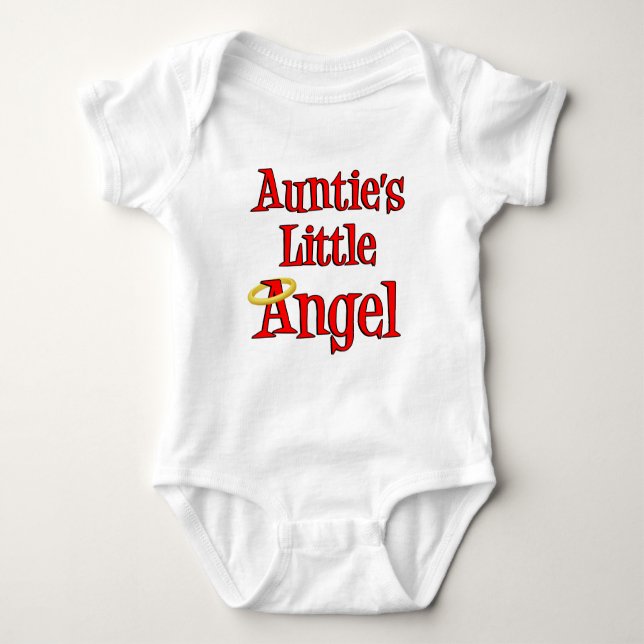 Auntie's Little Angel T Shirt (Framsida)
