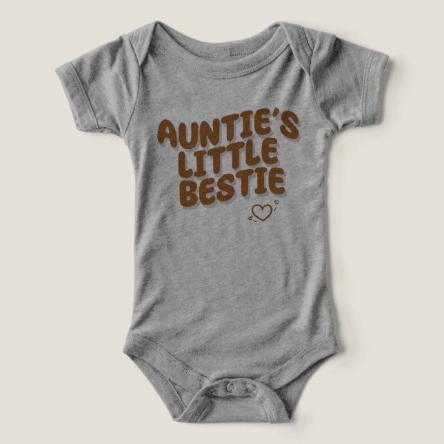 Auntie's Little Bestie T Shirt (Design Framsida)