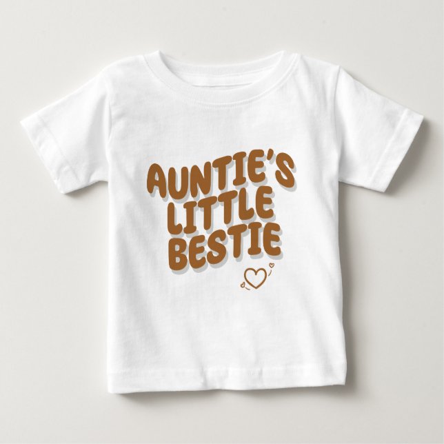 Auntie's Little Bestie T Shirt (Framsida)