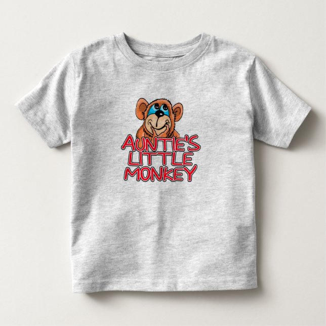 Auntie's Little Monkey T-shirt (Framsida)
