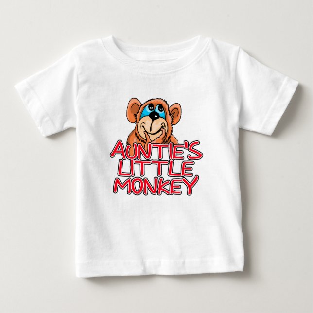 Auntie's Little Monkey Tee Shirt (Framsida)