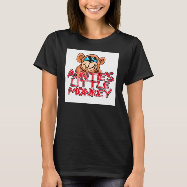 Auntie's Little Monkey Tee Shirt (Framsida)
