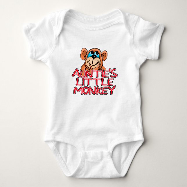 Auntie's Little Monkey Tee Shirt (Framsida)