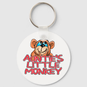 Auntie's Little Monkey Tshirts and Gifts Nyckelring