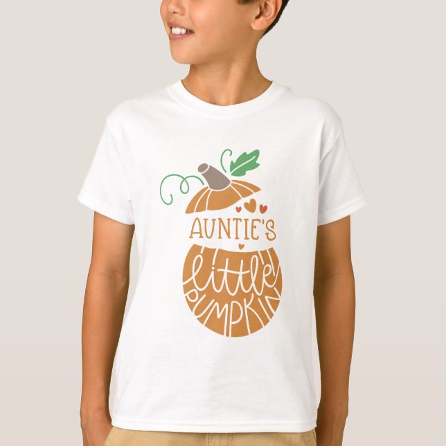 Auntie's Little Pumpkin T Shirt (Framsida)