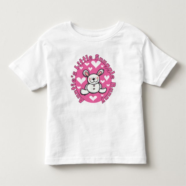 Auntie's Little Snuggle Bunny Tee Shirt (Framsida)