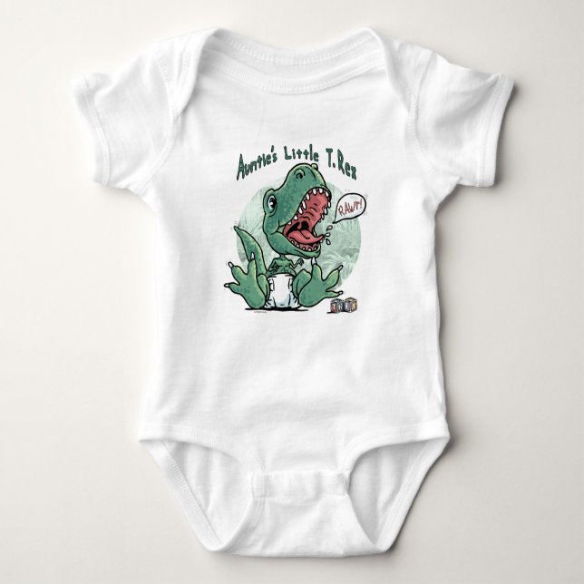Auntie's Little T. Rex av Mudge Studios Tee (Framsida)