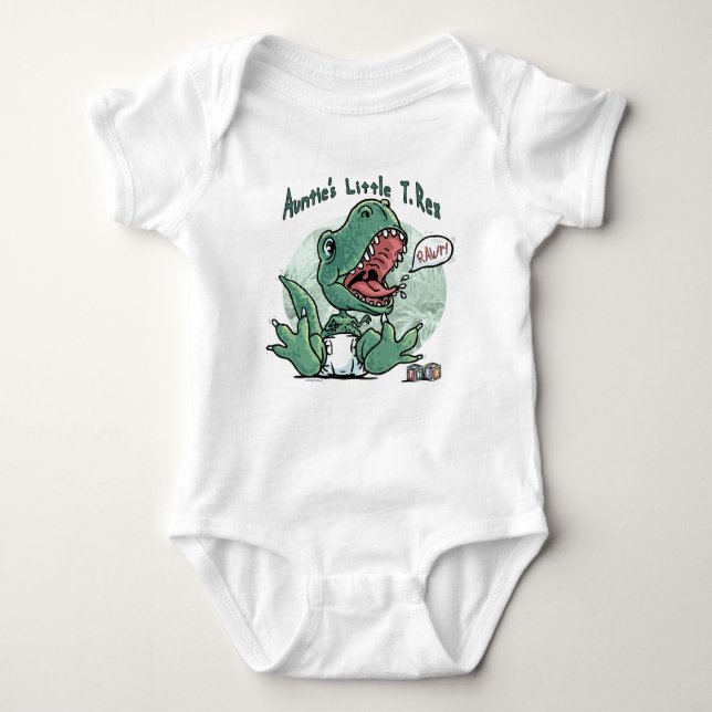 Auntie's Little T. Rex av Mudge Studios Tee Shirt (Framsida)
