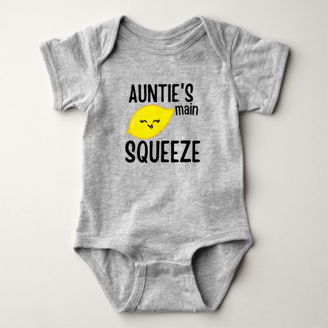 Auntie's Main Squeeze Funny blir en slant Baby T Shirt (Framsida)