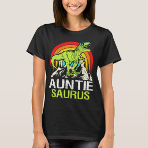 Auntiesaurus Dinosaur T Rex Auntie Saurus Funny Au Shirt