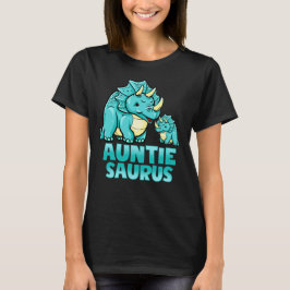 Auntiesaurus Funny Auntie Saurus Dinosaur Graphic T Shirt