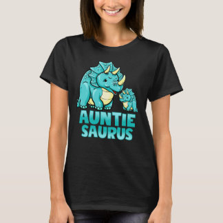 Auntiesaurus Funny Auntie Saurus Dinosaur Graphic T Shirt