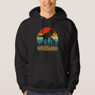 Auntiesaurus Rex Dinosaur Auntie Mors dag Hoodie