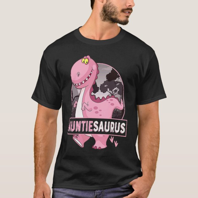 Auntiesaurus Rex Dinosaur Auntie Saurus Family Mat T Shirt (Framsida)