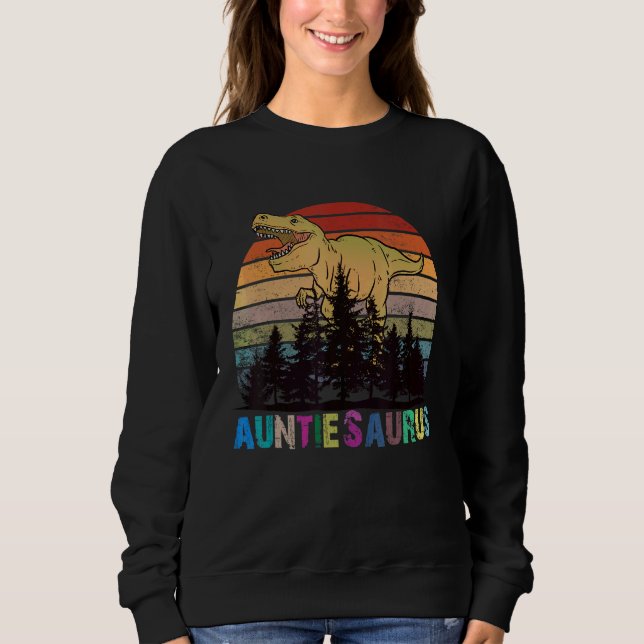 Auntiesaurus Rex Dinosaur Auntie Saurus Family Mat T Shirt (Framsida)