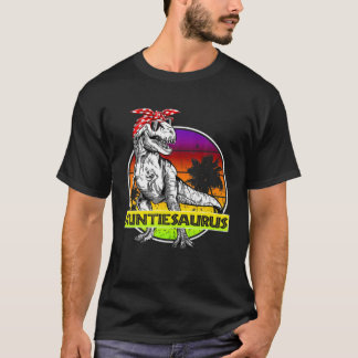 Auntiesaurus Rex Dinosaur Funny Auntie Saurus Fami T Shirt