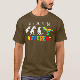Auntiesaurus T Re Dinosaur It's Ok To Be Differen T Shirt