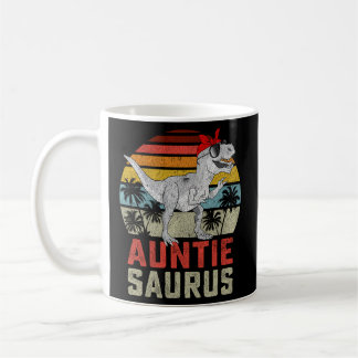 Auntiesaurus t Rex Dinosaur Auntie Saurus Family Kaffemugg