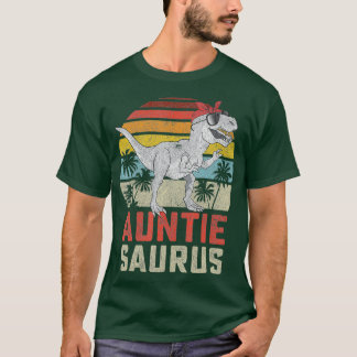 Auntiesaurus t Rex Dinosaur Auntie Saurus Family Shirt