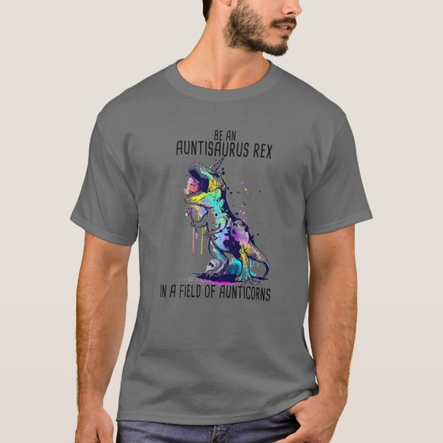 Auntisaurus Rex Som en vanlig moster är det bara m T Shirt (Framsida)