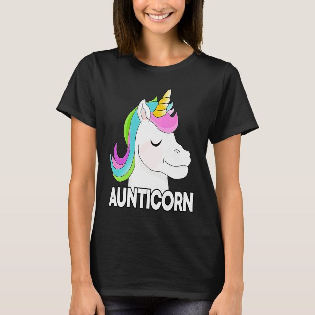 Aunts, funny unicorn, aunt family, aunt t shirt (Framsida)