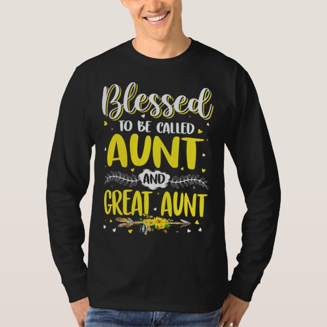 Aunts Great Aunt  Mother s Day From Nephew Niece T Shirt (Framsida)