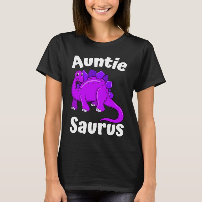 Auntsaurus Aunt Dinosaur  Dino T Shirt (Framsida)