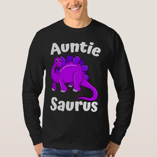 Auntsaurus Aunt Dinosaur  Dino T Shirt (Framsida)