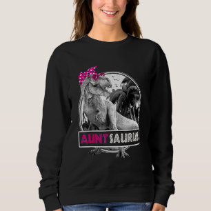 Auntsaurus t Rex Dinosaur Moster Saurus Familj Shirt