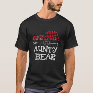 Aunty Bear jul Julafton Pajama Red Play Buffalo T Shirt