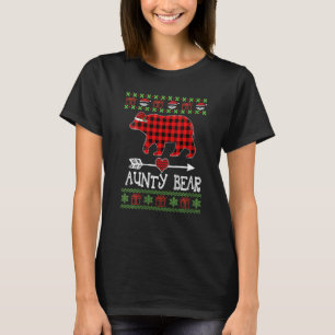 Aunty Bear Santa Red Play Family Pajamas for Chri T Shirt
