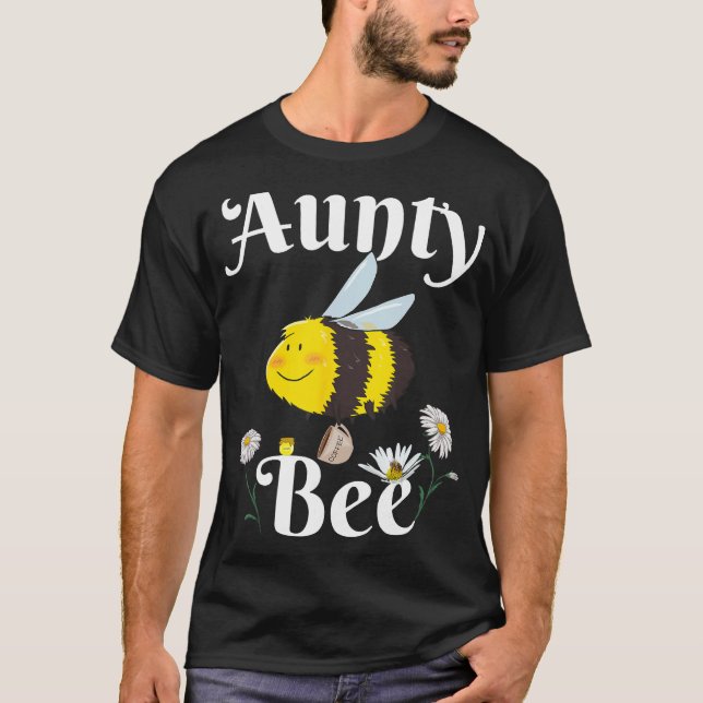 Aunty Bee de Mamma Blommigt-familjen T Shirt (Framsida)
