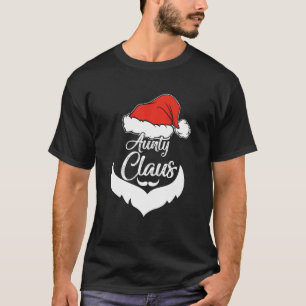 Aunty Claus jul Pajamas Santa Costume T Shirt