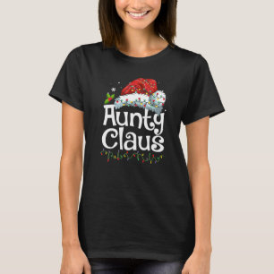 Aunty Claus Santa Hat jul Pajama Family Matc T Shirt