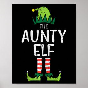 Aunty Elf Julafton matchande jul för familjen Most Poster