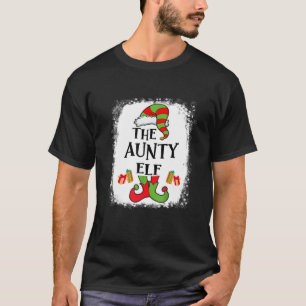 Aunty Elf Matching Familj Den nyj julen Party Pa T Shirt