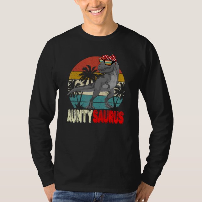 Auntysaurus Rex Dinosaur Aunty Saurus Mor T Shirt (Framsida)