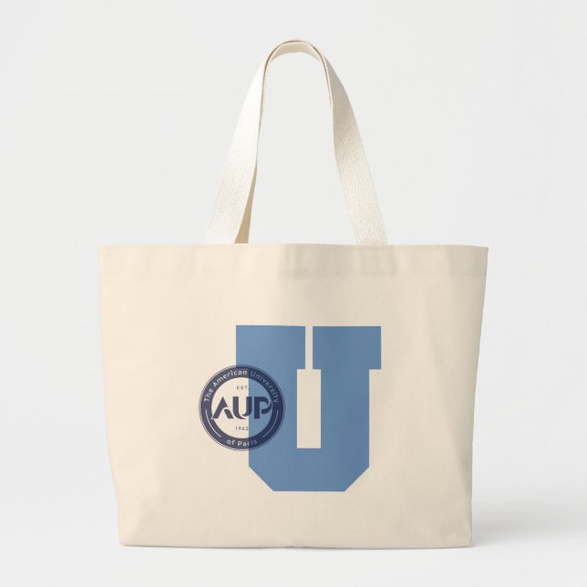 AUP Collegiate Logo Large Totebag Jumbo Tygkasse (Framsidan)
