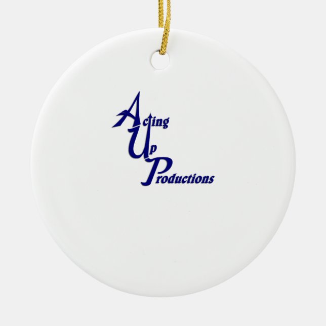 Aup-T-tröjaprydnad Julgransprydnad Keramik (Framsidan)