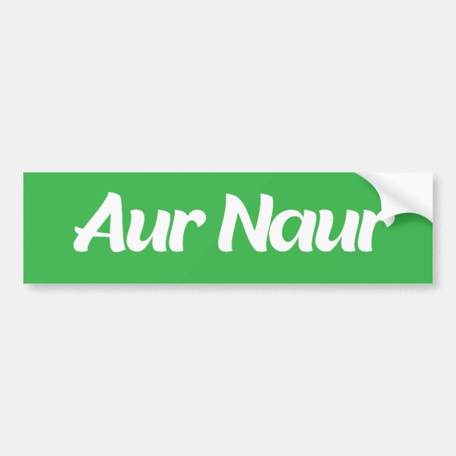 Aur Naur Sticker for Hydroflask, Funny stötfångare Bildekal (Framsidan)