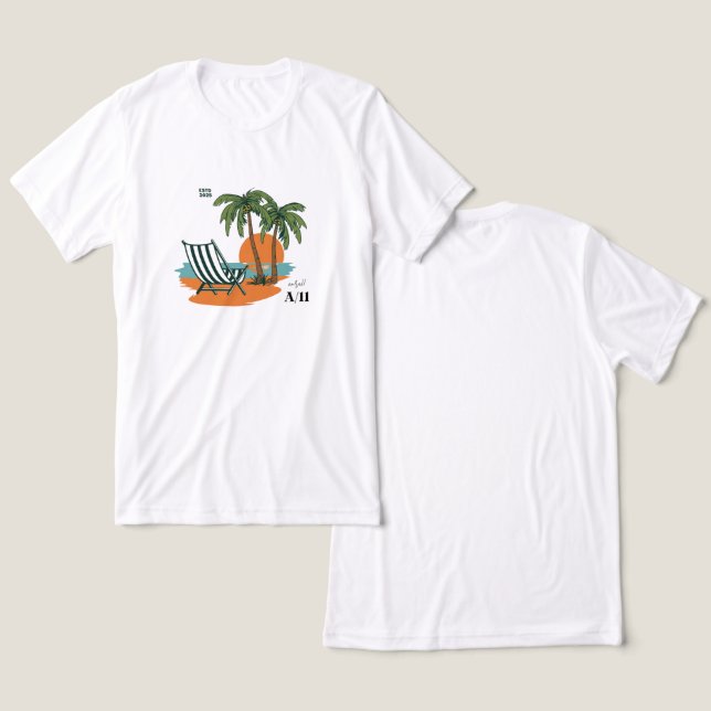 Aura11 Tropical Escape T Shirt (Design fram och bak)