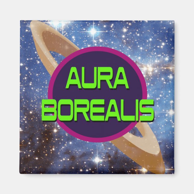 Aura Borealis Small TV Show Radio Show Magnet (Framsidan)