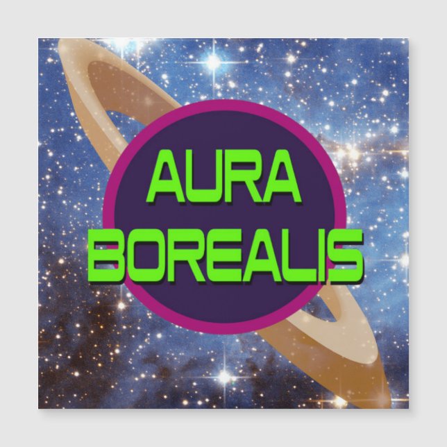 Aura Borealis TV Show Radio Show Magnet (Framsida)